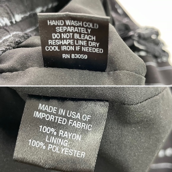 Allison Joy‎ Corey Black Patterned Pants - Picture 9 of 17